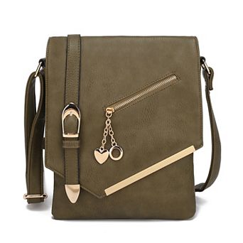 MKF Collection Jasmine Multi-Pocket Crossbody Bag