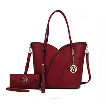 MKF Collection Imogene Whipstitch Shoulder Bag & Wallet by Mia K