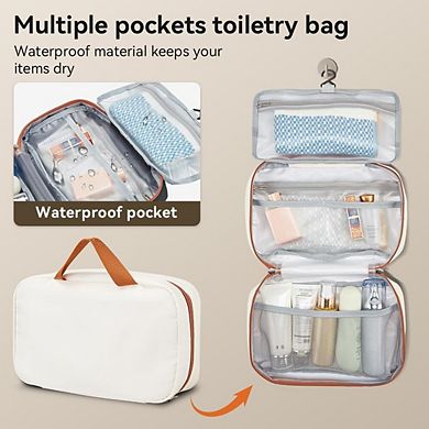 Quick Deer 3 Piece Hardside Luggage Set with Spinner Wheels and TSA Lock White