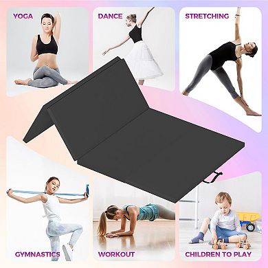 Gymnastics Mat, Exercise Mats, Gymnastics Tumbling Mats, Thick Portable Home Gym Floor Pad