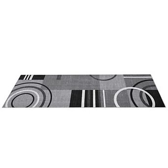 Washable Modern Area Rug Soft Low Pile, Non-Slip, Non-Shedding, Mark Resistant