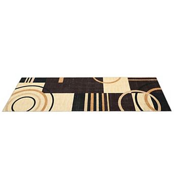 Washable Modern Area Rug Soft Low Pile, Non-Slip, Non-Shedding, Mark Resistant