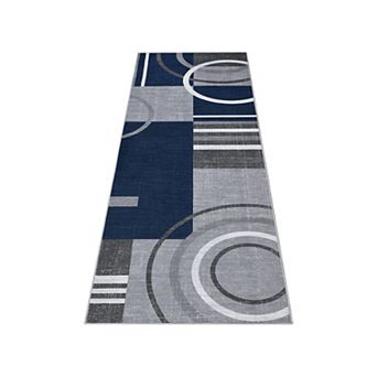 Washable Modern Area Rug Soft Low Pile, Non-Slip, Non-Shedding, Mark Resistant