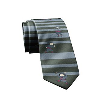 Ninjas Necktie Funny Nerdy Ninja Novelty Tie for Men Gift