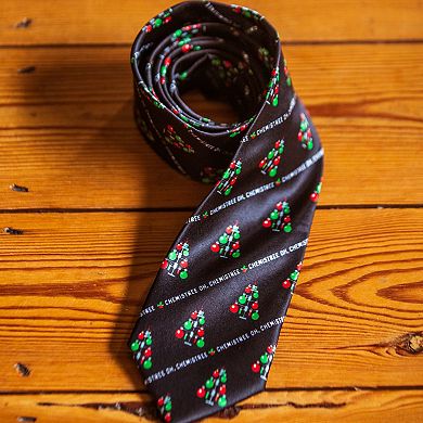 Chemistree Necktie Funny Chemistry Christmas Teacher Tie for Men