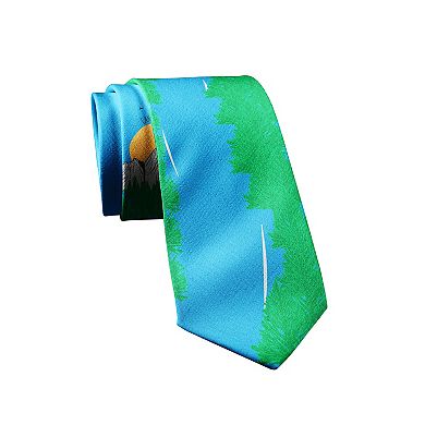 Can I Leave Necktie Funny Nerdy Joke Novelty Tie for Men