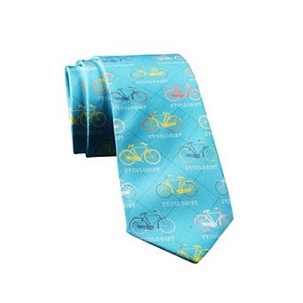 Cycologist Necktie Funny Nerdy Biking Novelty Tie for Men
