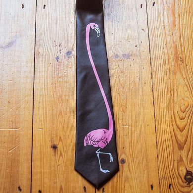 Flamingo Necktie Funny Novelty Tie for Men Gift for Dad