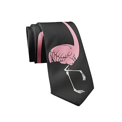 Flamingo Necktie Funny Novelty Tie for Men Gift for Dad