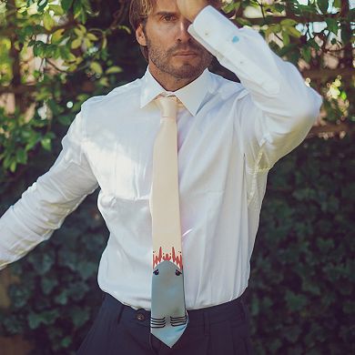 Shark Attack Necktie Funny Shark Tie Novelty Gift for Men