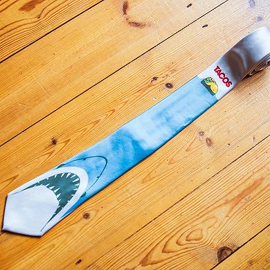 Taco Shark Necktie Funny Shark Tie Novelty Gift for Men