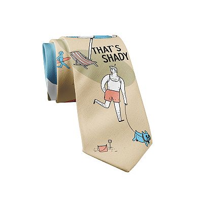 That's Shady Necktie Funny Nerdy Novelty Necktie for Men