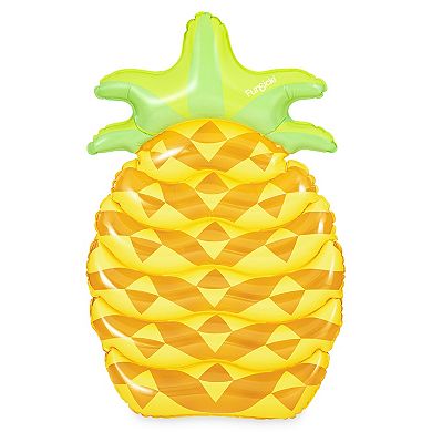 Funsicle 6ft Hot Tropics Inflatable Pool Lounge, Pineapple Design, Yellow, Age 9 and up