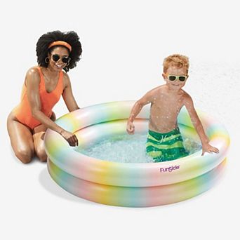 Funsicle Candy Glaze FunRing Inflatable Swimming Pool, 4' x 12", Multicolor, Age 2 and up