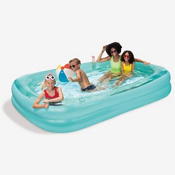Funsicle Blissful Inflatable Pool For Kids & Adults, 103" x 69" x 22", Blue, Age 6 and up