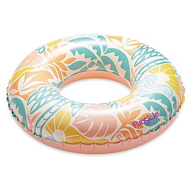 Funsicle Balmy Palmy FunTube, 31” Inflatable Pool Float, Multicolor, Age 9 and up