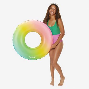 Funsicle Ombre Pop FunTube, 31” Inflatable Pool Float, Multicolor, Age 9 and up