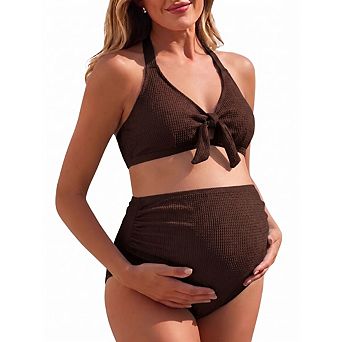 Maternity Swimsuit Suit Soft Stretch Bathing Modest Swimwear Spa Hot Spring Swimming