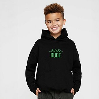 Embroidered Little Dude - Youth Graphic Hoodie