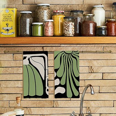 Cotton Waffle Weave Kitchen Towels Absorbent Fast Drying Easy Care Decorative