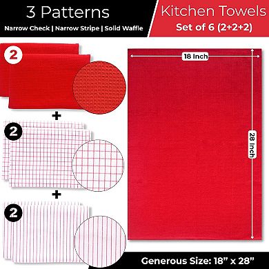 Kitchen Towels Cotton Highly Absorbent Lint Free Soft Durable Versatile Quick Drying