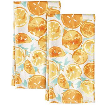 Spring Cotton Flour Sack Kitchen Towels Set Absorbent Reusable Hanging Loop