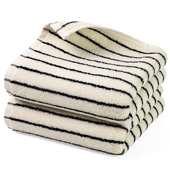 Cotton Striped Kitchen Hand Towels Quick Dry Absorbent Classic Retro