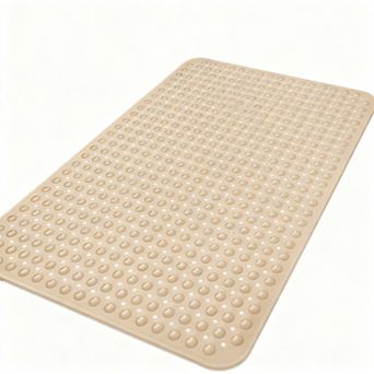 Extra Large Non-Slip Shower Mat with Drainage Hole Suction Cup Soft Trimmable TPE Non-Slip Bath Mat