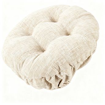 Modern Round Bar Stool Cushion Anti-Slip Silicone Woven Padded Breathable 13 in