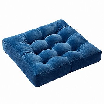 Meditation Floor Pillow Set Of 2 Round Large Tufted Corduroy Memory Foam Seating Cushions