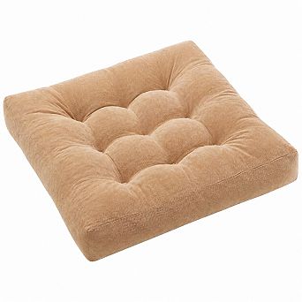 Meditation Floor Pillow Set Of 2 Round Large Tufted Corduroy Memory Foam Seating Cushions