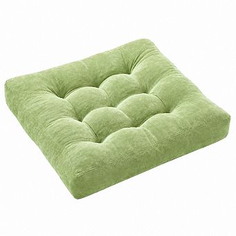 Meditation Floor Pillow Set Of 2 Round Large Tufted Corduroy Memory Foam Seating Cushions