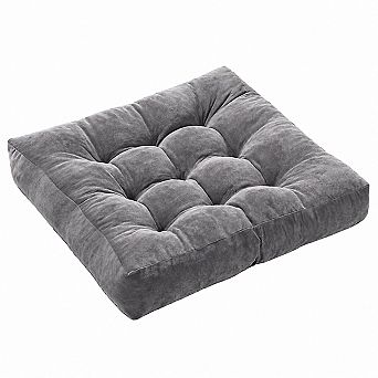 Meditation Floor Pillow Set Of 2 Round Large Tufted Corduroy Memory Foam Seating Cushions