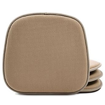 Kitchen Seat Cushions Set Non Slip U-shaped Indoor Pads High Density Foam Soft Fabric