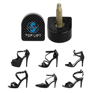 Ladies Plastic Shoes Replacement High Heel Tips 4 Pcs