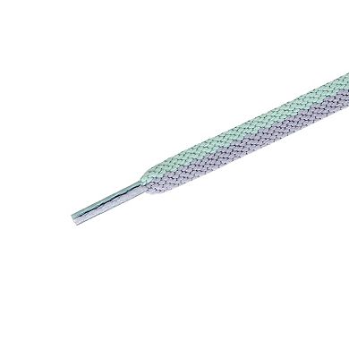 Flat 2 Color Blocks Athletic Shoelaces for Sneakers 2 Pairs 43.3"