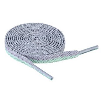 Flat 2 Color Blocks Athletic Shoelaces for Sneakers 2 Pairs 43.3"
