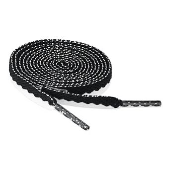 Flat Shoe Laces 2 Color Blocks Athletic Tennis Shoelaces for Sneakers 2 Pairs 51.2"