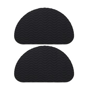 1Pair Wave Pattern D-shape Shoe Soles Protector