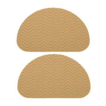 1Pair Wave Pattern D-shape Shoe Soles Protector