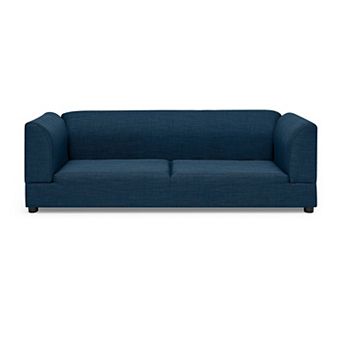 Modern Dog Sofa Bed with Backrest & Armrests, Upholstered Pet Couch