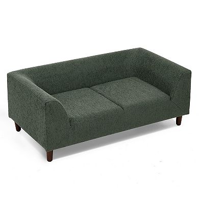 Modern Dog Sofa Bed with Backrest and Armrests, Soft Pet Couch for Small Dogs