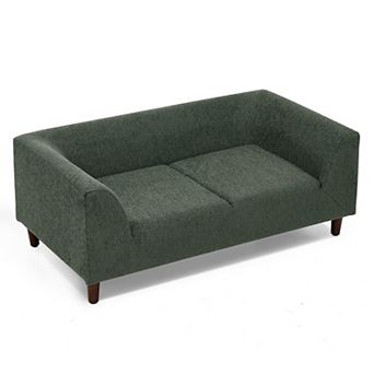 Modern Dog Sofa Bed with Backrest and Armrests, Soft Pet Couch for Small Dogs