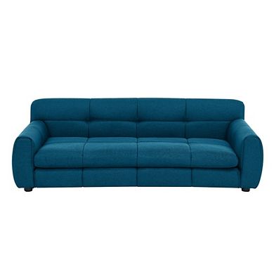 Large Dog Sofa Bed with Armrests & Backrest, Plush Linen Pet Couch