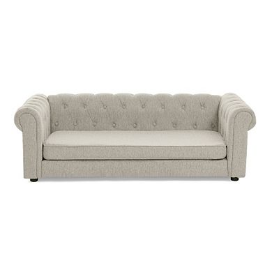 Oversized Tufted Pet Sofa Bed with Removable Cushion for Large Dogs