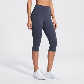 Women's High Waist Capri Leggings Cropped Workout Yoga Pants
