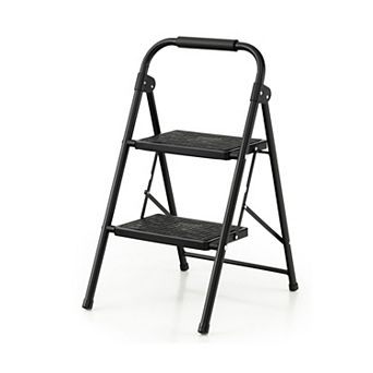 2-Step Ladder with Wide Anti-Slip Pedals
