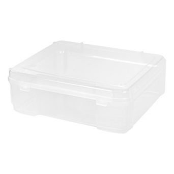 IRIS Fits 12" x 12" Paper Thick Portable Plastic Scrapbook Project Case with Built-in Handle