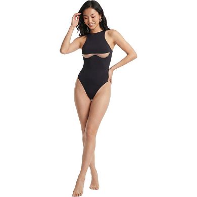 Women's High Neck Cutout One Piece Swimsuit