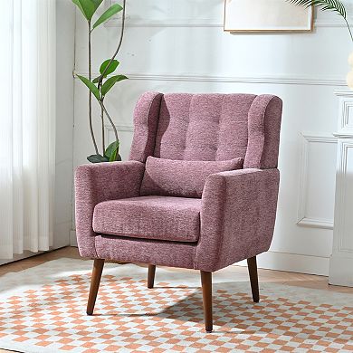 Modern Chenille Arm Chairs Accent Chair